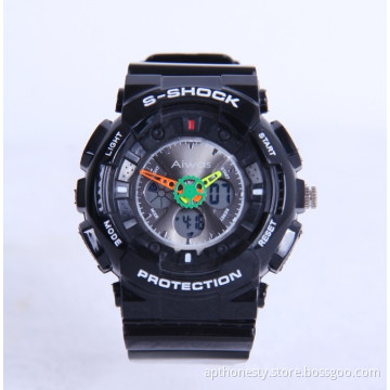 Multifunctional Double Display Sport Electronic Watch with Luminous Apt-S0824